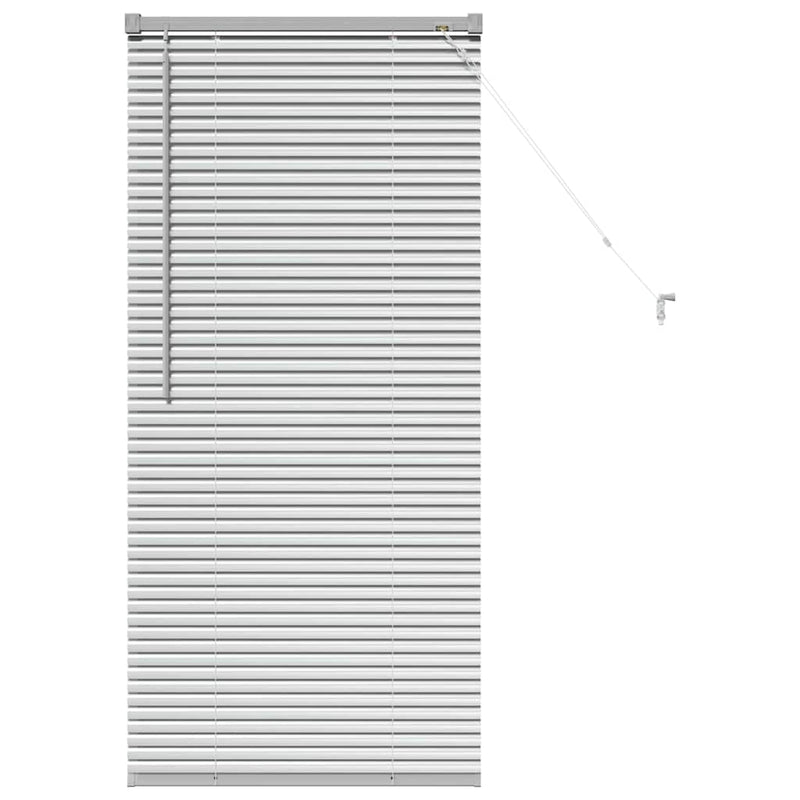 Load image into Gallery viewer, Vidaxl venetiaanse jaloezieën zilver 130 x 55 cm aluminium
