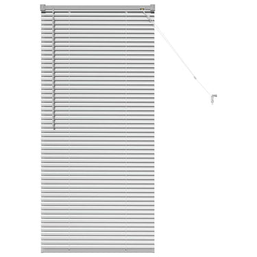 Vidaxl venetiaanse jaloezieën zilver 130 x 60 cm aluminium