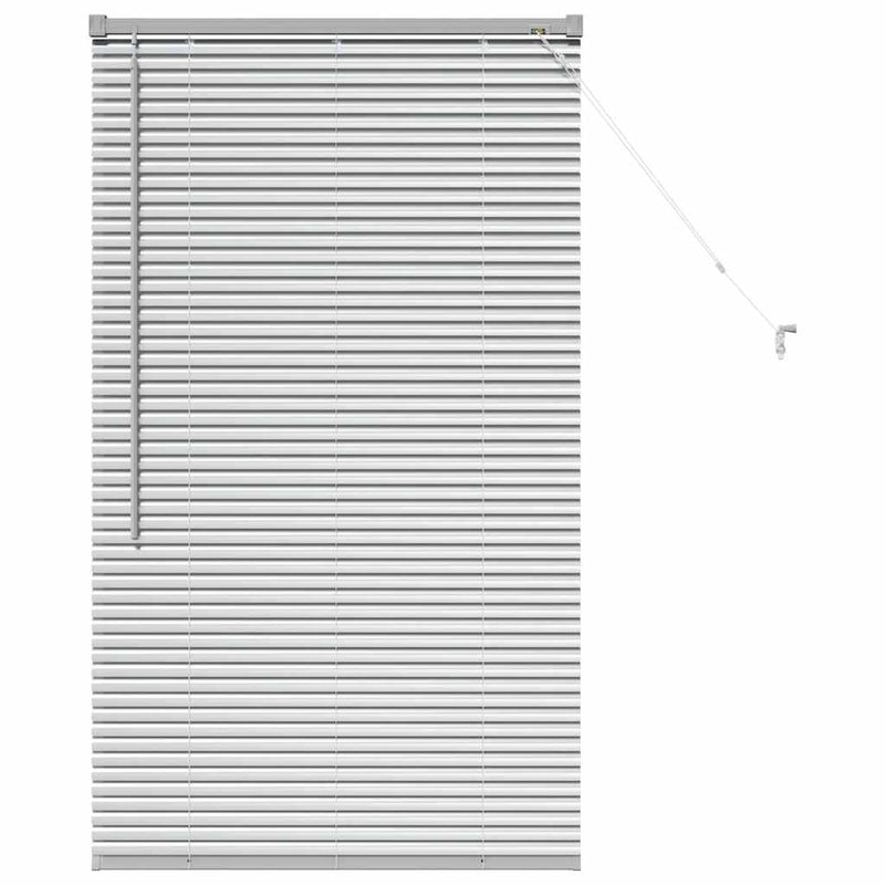 Load image into Gallery viewer, Vidaxl venetiaanse jaloezieën zilver 130 x 75 cm aluminium
