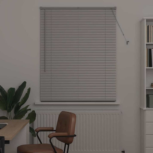 Vidaxl venetiaanse jaloezieën zilver 130 x 105 cm aluminium