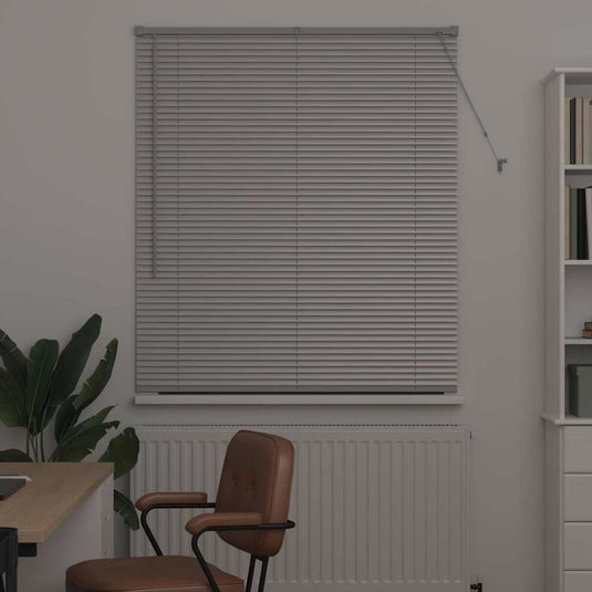 Vidaxl venetiaanse jaloezieën zilver 130 x 110 cm aluminium