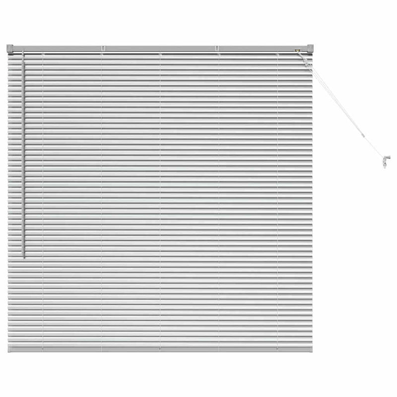 Load image into Gallery viewer, Vidaxl venetiaanse jaloezieën zilver 130 x 130 cm aluminium
