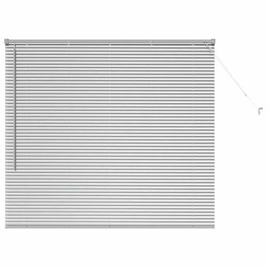 Vidaxl venetiaanse jaloezieën zilver 130 x 140 cm aluminium