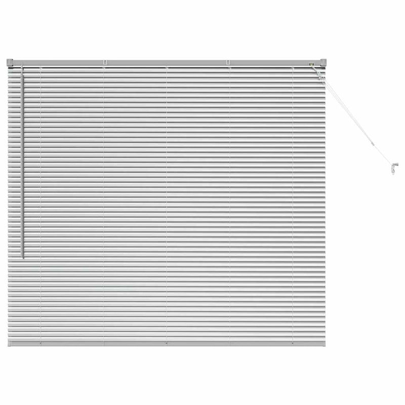 Load image into Gallery viewer, Vidaxl venetiaanse jaloezieën zilver 130 x 140 cm aluminium

