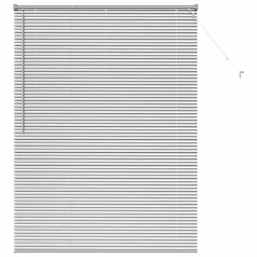 Vidaxl venetiaanse jaloezieën zilver 175 x 125 cm aluminium