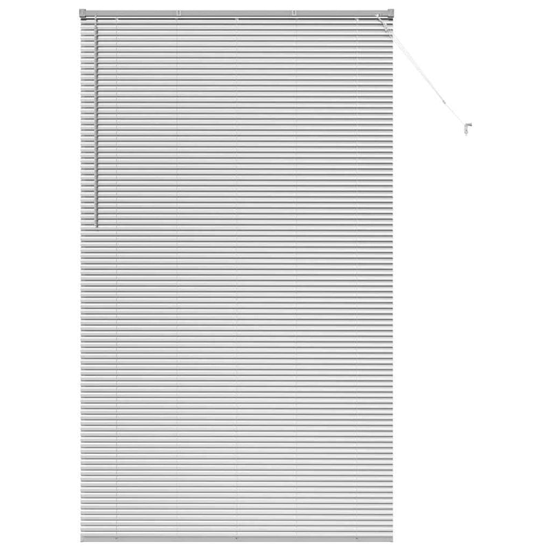 Load image into Gallery viewer, Vidaxl venetiaanse jaloezieën zilver 220 x 135 cm aluminium
