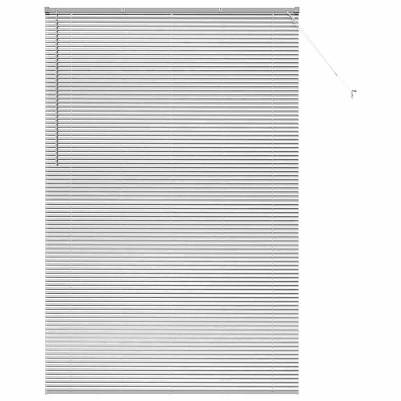 Load image into Gallery viewer, Vidaxl venetiaanse jaloezieën zilver 220x150cm aluminium
