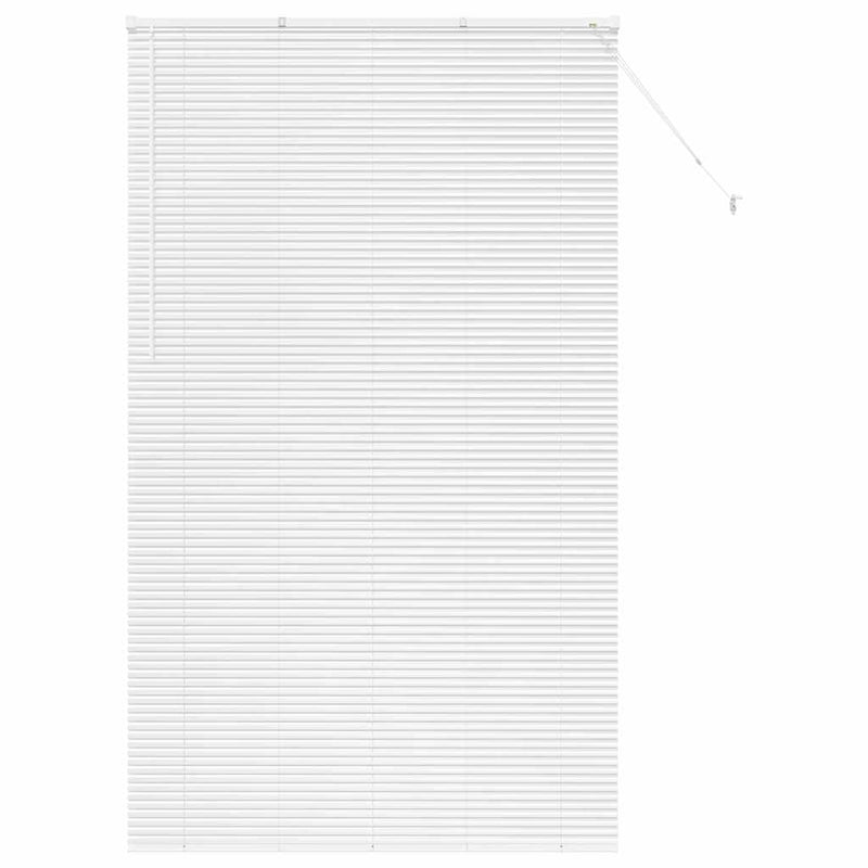 Load image into Gallery viewer, Vidaxl venetiaanse jaloezieën wit 220 x 125 cm aluminium
