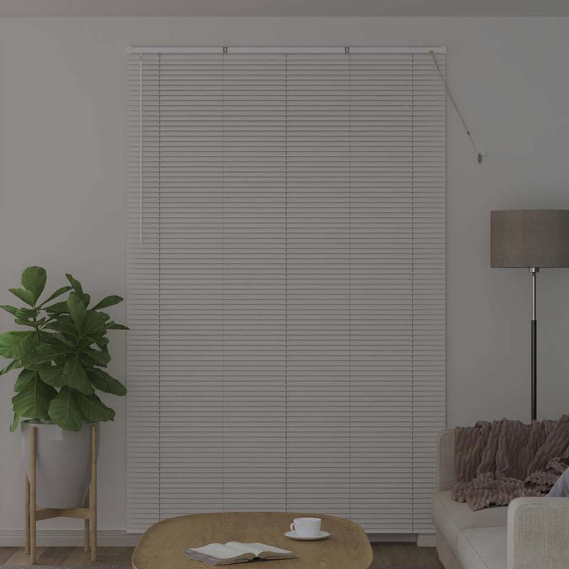 Load image into Gallery viewer, Vidaxl venetiaanse jaloezieën wit 220 x 140 cm aluminium
