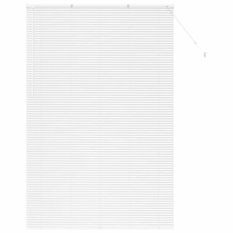 Load image into Gallery viewer, Vidaxl venetiaanse jaloezieën wit 220x150cm aluminium

