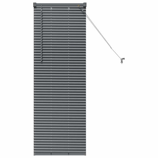 Vidaxl venetiaanse jaloezieën donkergrijs 130 x 50 cm aluminium