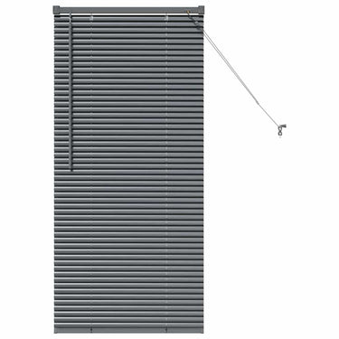 Vidaxl venetiaanse jaloezieën donkergrijs 130 x 60 cm aluminium