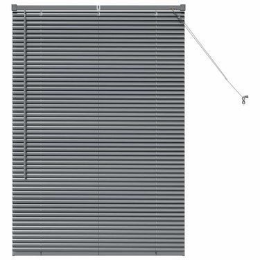 Vidaxl venetiaanse jaloezieën donkergrijs 130 x 95 cm aluminium