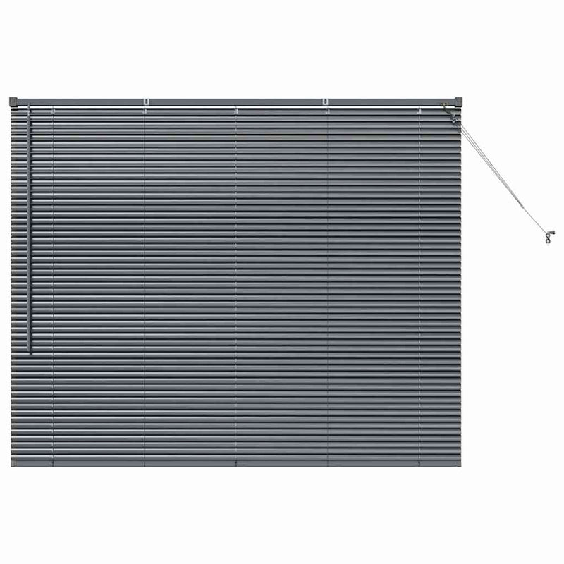 Load image into Gallery viewer, Vidaxl venetiaanse jaloezieën donkergrijs 130 x 160 cm aluminium
