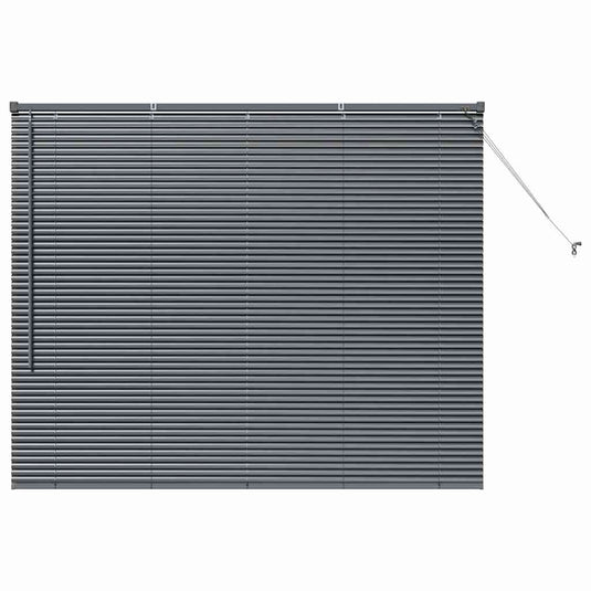 Vidaxl venetiaanse jaloezieën donkergrijs 130 x 160 cm aluminium