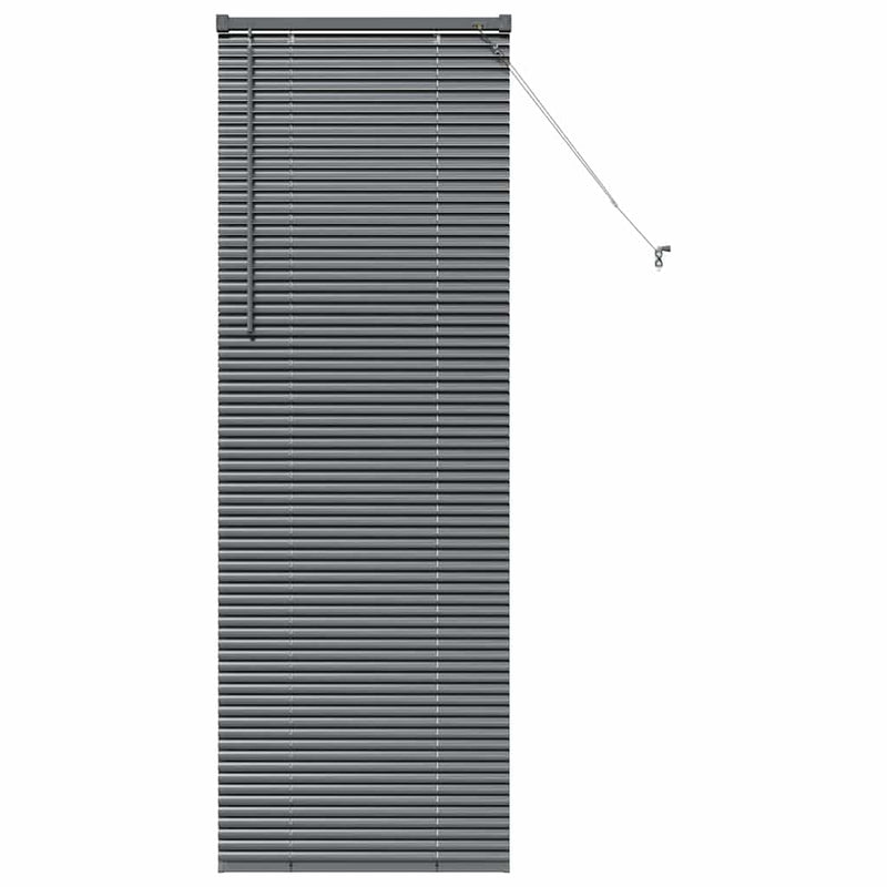 Load image into Gallery viewer, Vidaxl venetiaanse jaloezieën donkergrijs 175 x 65 cm aluminium

