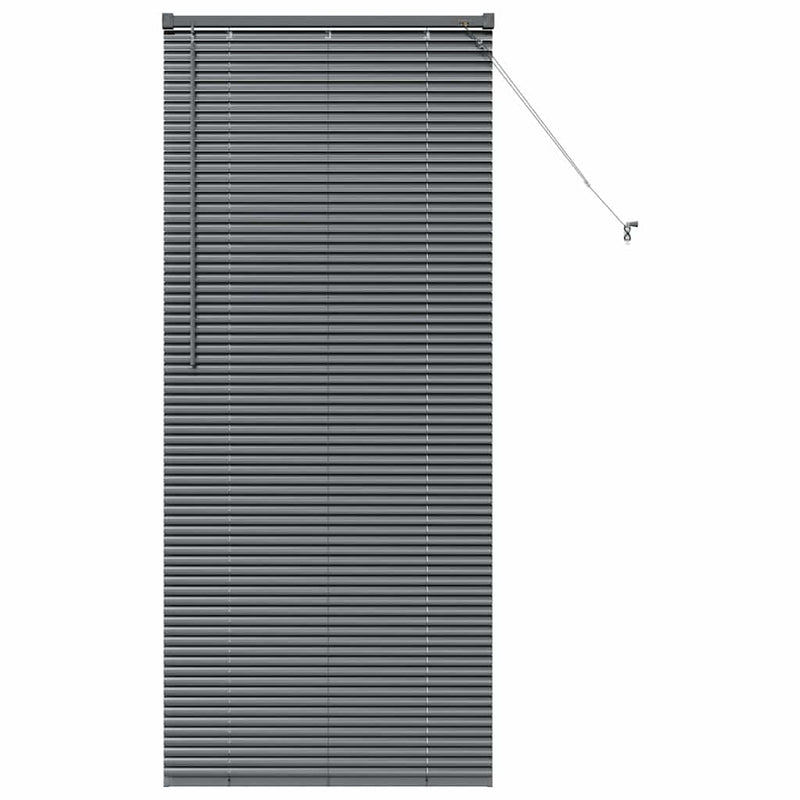 Load image into Gallery viewer, Vidaxl venetiaanse jaloezieën donkergrijs 175 x 70 cm aluminium
