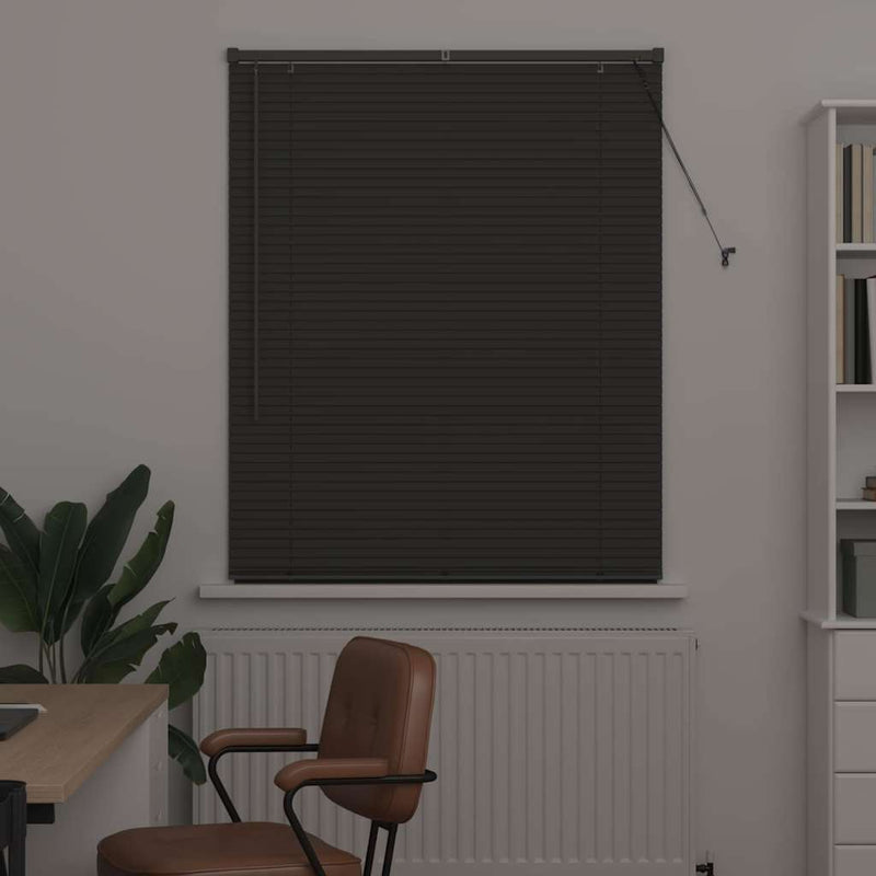 Load image into Gallery viewer, Vidaxl venetiaanse jaloezieën donkergrijs 175 x 105 cm aluminium

