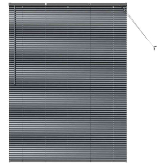 Vidaxl venetiaanse jaloezieën donkergrijs 175 x 125 cm aluminium