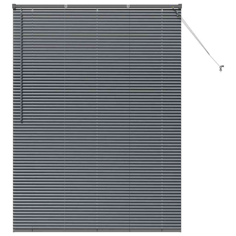 Load image into Gallery viewer, Vidaxl venetiaanse jaloezieën donkergrijs 175 x 135 cm aluminium
