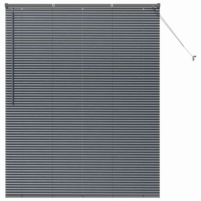 Load image into Gallery viewer, Vidaxl venetiaanse jaloezieën donkergrijs 175 x 140 cm aluminium
