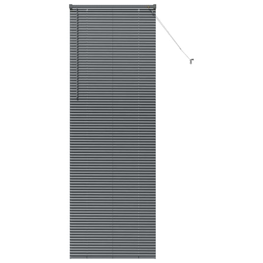 Vidaxl venetiaanse jaloezieën donkergrijs 220 x 75 cm aluminium