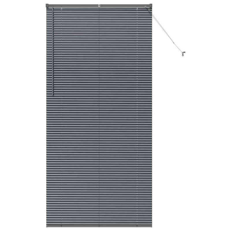 Load image into Gallery viewer, Vidaxl venetiaanse jaloezieën donkergrijs 220 x 105 cm aluminium
