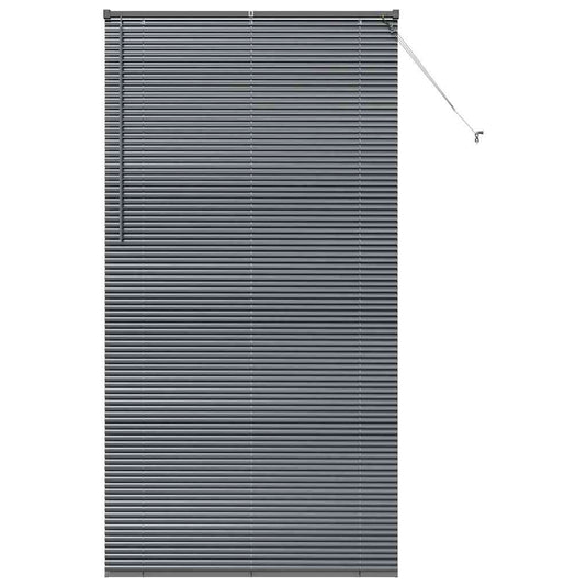 Vidaxl venetiaanse jaloezieën donkergrijs 220 x 120 cm aluminium
