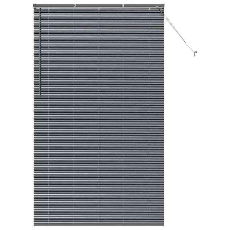 Load image into Gallery viewer, Vidaxl venetiaanse jaloezieën donkergrijs 220 x 135 cm aluminium

