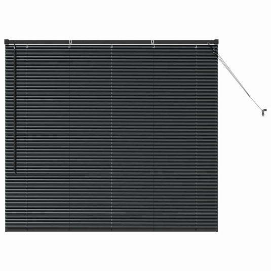 Vidaxl venetiaanse jaloezieën zwart 130 x 150 cm aluminium
