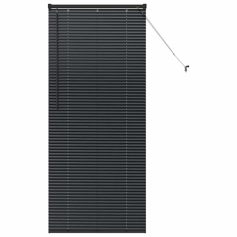 Load image into Gallery viewer, Vidaxl venetiaanse jaloezieën zwart 175 x 75 cm aluminium
