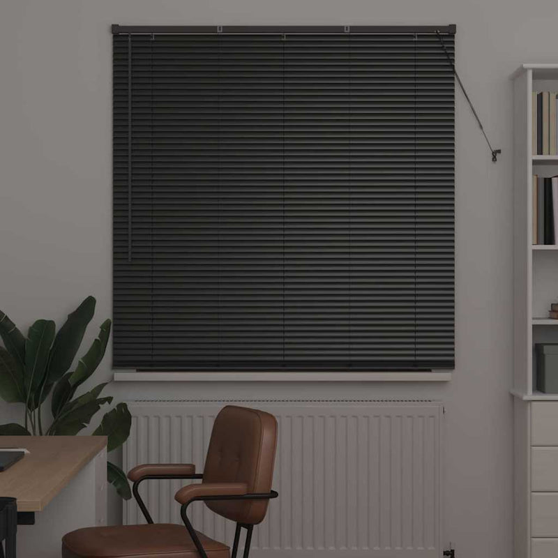 Load image into Gallery viewer, Vidaxl venetiaanse jaloezieën zwart 175 x 135 cm aluminium
