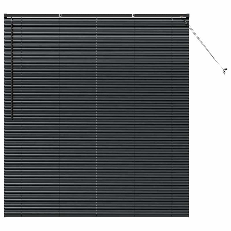 Load image into Gallery viewer, Vidaxl venetiaanse jaloezieën zwart 175 x 155 cm aluminium
