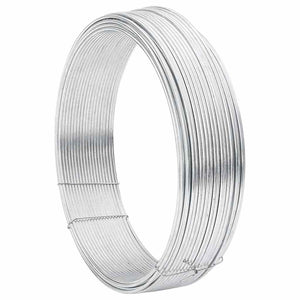 Vidaxl hek binddraad zilver 25 m warm verzinkte draad