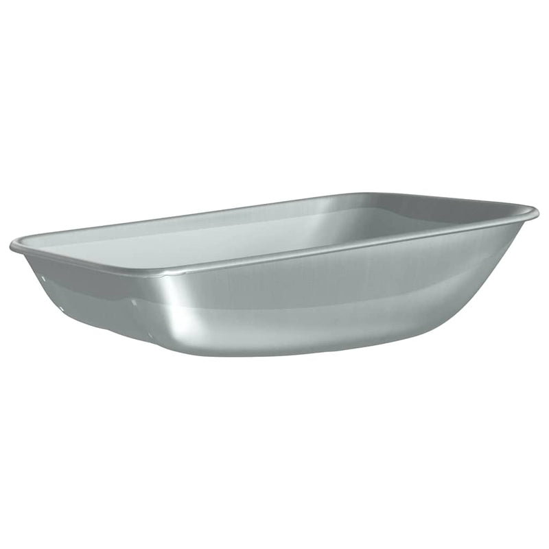 Load image into Gallery viewer, Vidaxl vervanging voor kruiwagenlade zilver 80 x 60 x 25 cm staal
