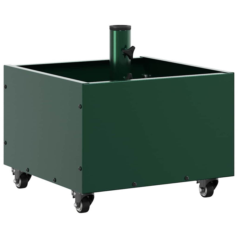 Load image into Gallery viewer, Vidaxl parasolvoet groen 45 x 45 x 45 cm staal
