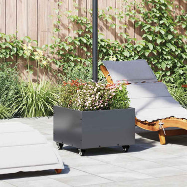Vidaxl parasolvoet antraciet 45 x 45 x 45 cm staal