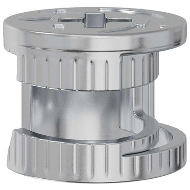 Vidaxl cam lock moeren 2 pcs zilver 15 x 11,5 mm staal