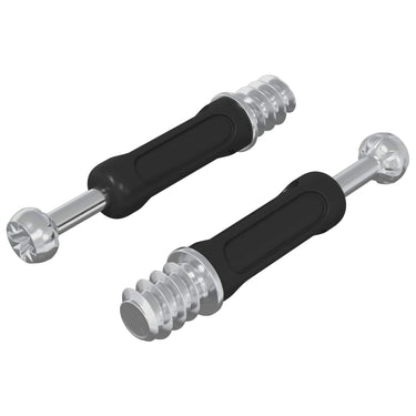 Vidaxl cam lock bout 2 pcs zilver en zwart m6 x 40 mm