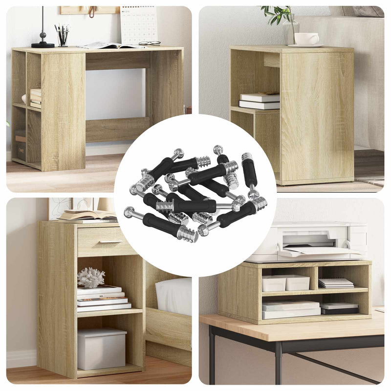 Load image into Gallery viewer, Vidaxl cam lock bouten 5000 pcs zilver en zwart zinkgeplateerd staal
