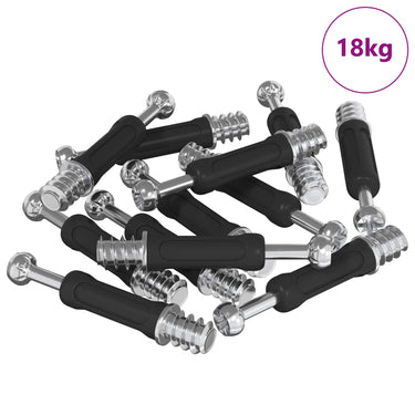 Vidaxl cam lock bouten 5000 pcs zilver en zwart zinkgeplateerd staal