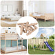 Vidaxl houten dowels 24000 pcs bruin massief hout