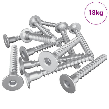 Vidaxl bevestigingsschroeven 5000 pcs zilver metaal