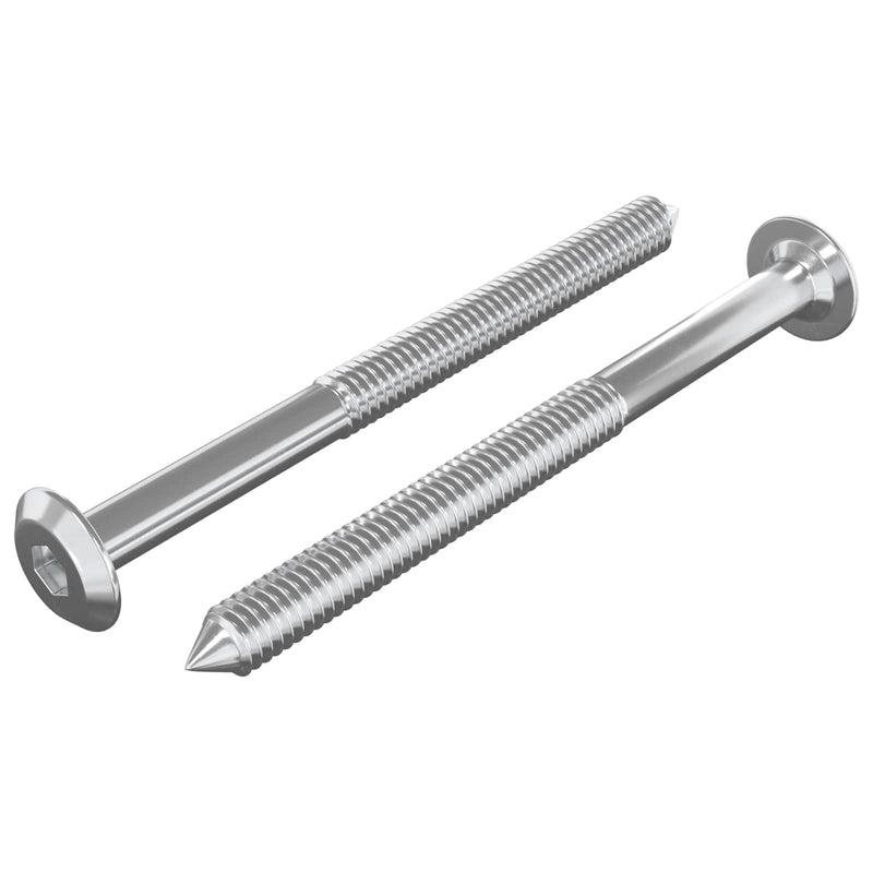 Load image into Gallery viewer, Vidaxl meubelschroeven 2 pcs zilver m6 x 70 mm staal
