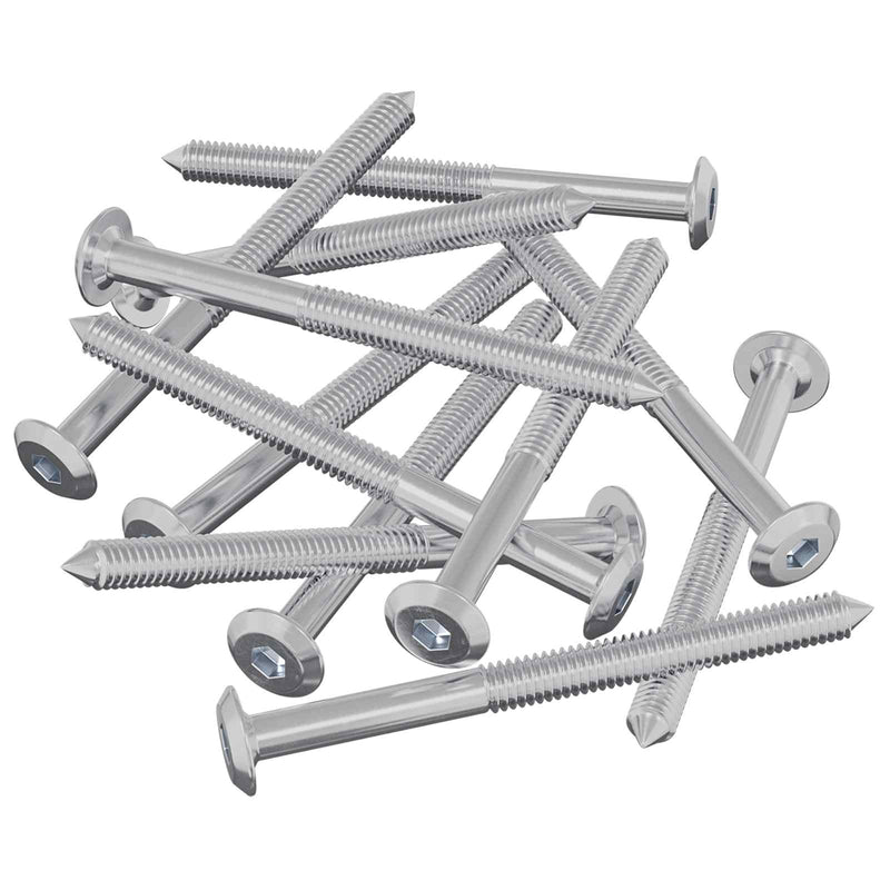 Load image into Gallery viewer, Vidaxl meubelschroeven 12 pcs zilver m6 x 85 mm staal
