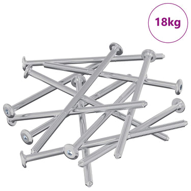 Vidaxl meubelschroeven 800 pcs zilver staal