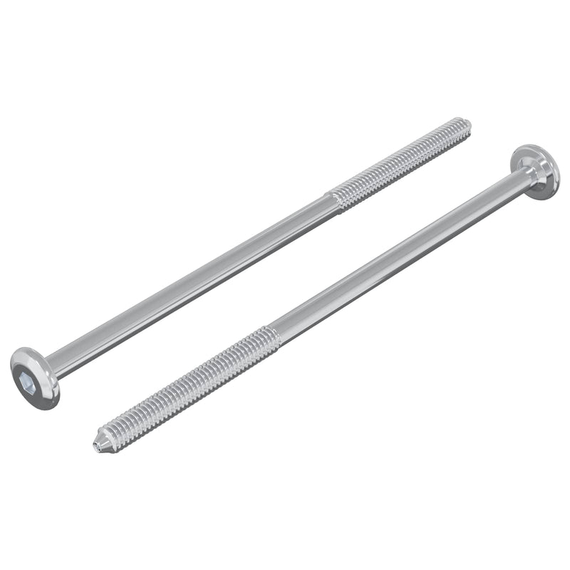 Load image into Gallery viewer, Vidaxl bout 2 pcs zilver m6 x 120 mm staal

