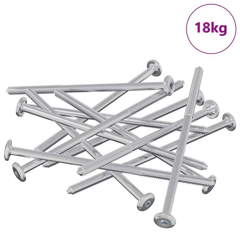Load image into Gallery viewer, Vidaxl bout 800 pcs zilver m6 x 120 mm staal
