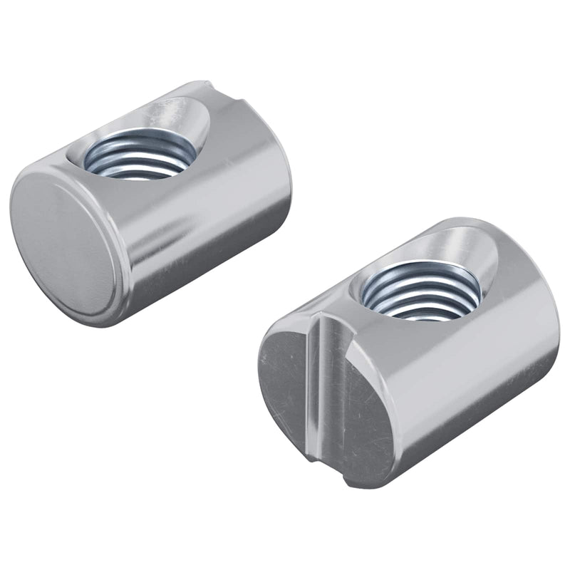 Load image into Gallery viewer, Vidaxl barrelmoeren 2 pcs zilver m6 x 13 mm metaal
