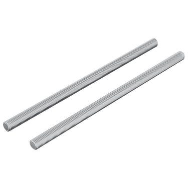 Vidaxl schroefdraadstangen 2 stuks zilver m6 x 120 mm metaal